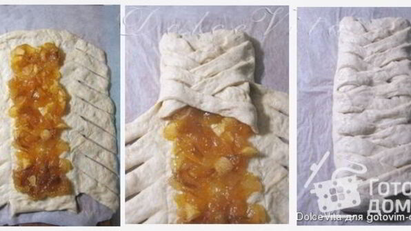 датская коса с джемом