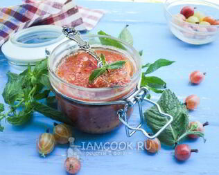 Джем из крыжовника, лимона и мелиссы