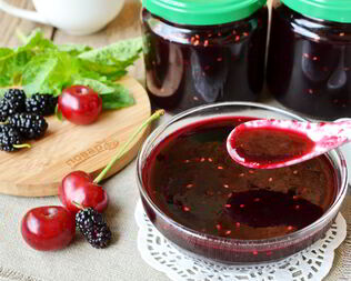 Джем из вишни и шелковицы