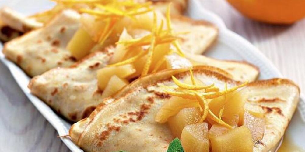 Рецепт французских блинчиков с джемом и сыром