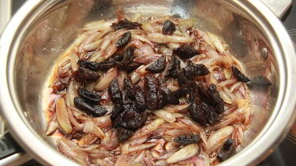 луковый джем с шоколадом