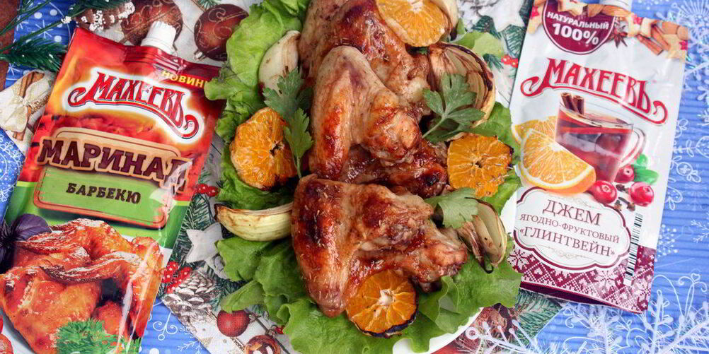 Рецепт пикантных куриных крылышек в маринаде барбекю с джемом глинтвейн