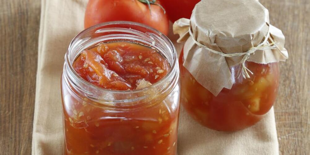 Рецепт пряного томатного джема с яблоками