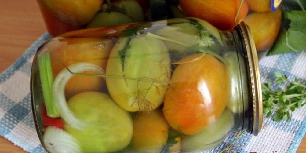 Рецепт фаршированных зеленых помидоров на зиму