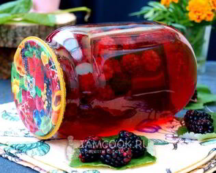 Компот из ежевики на зиму