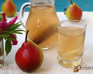 Компот из груш с корицей