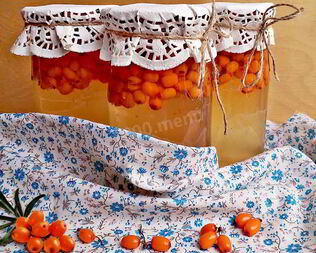 Компот из облепихи на зиму