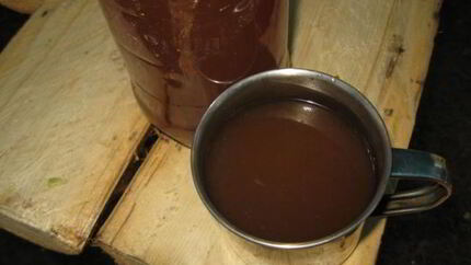 Компот из сухофруктов и свежих яблок