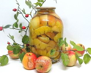 Компот из яблок и апельсинов на зиму