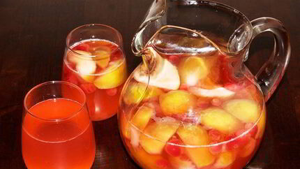 Компот из яблок и клюквы