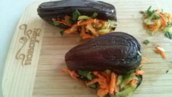 квашеные баклажаны с морковкой