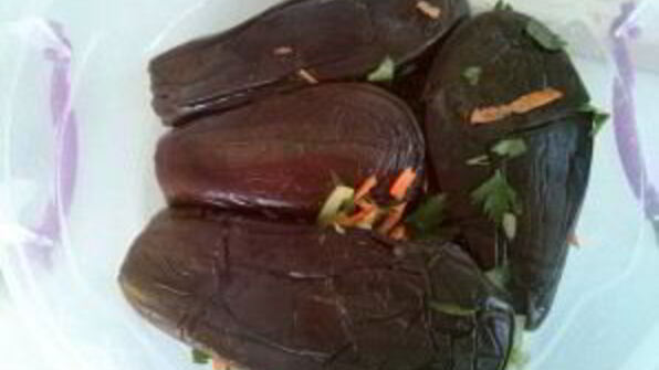 квашеные баклажаны с морковкой