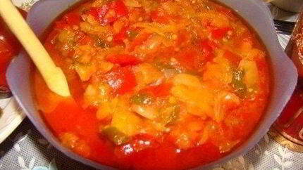 Домашнее лечо из болгарского перца и помидор