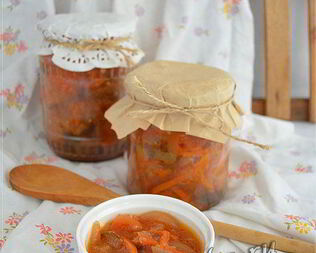 Лечо из баклажанов