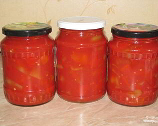 Лечо из помидоров