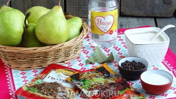 груши маринованные на зиму без стерилизации