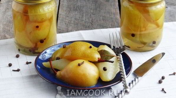 груши маринованные на зиму без стерилизации