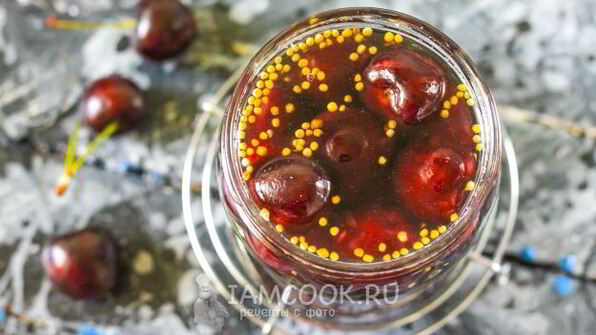 маринованная черешня на зиму