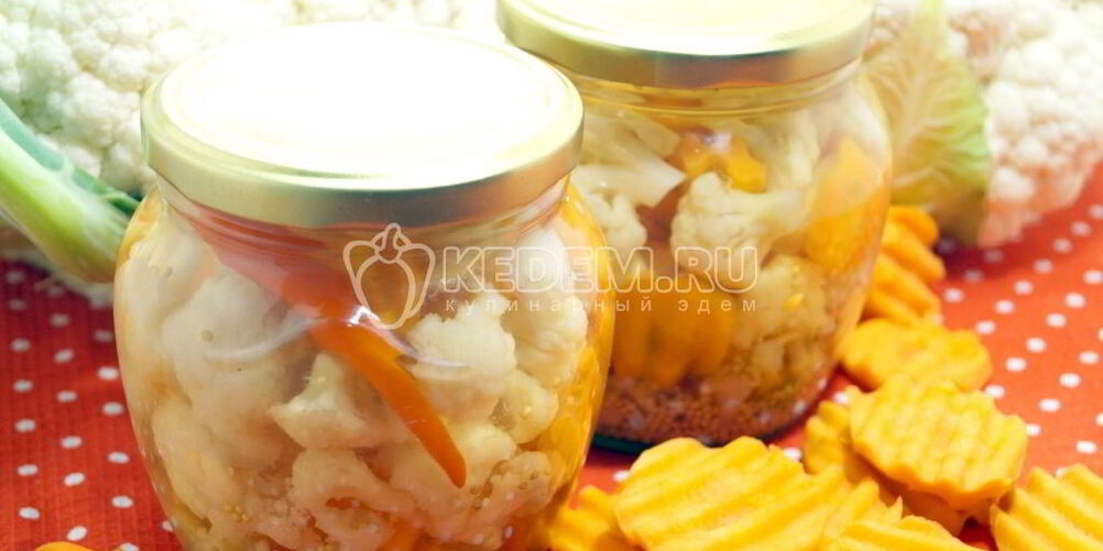 Рецепт маринованной цветной капусты с морковью
