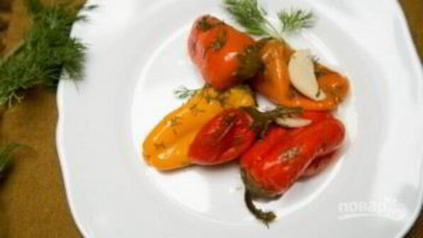 маринованный болгарский перец с чесноком