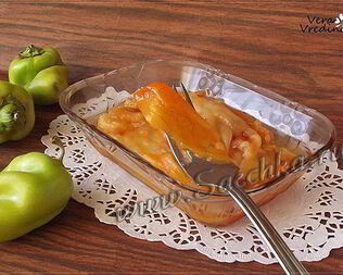 Запеченный маринованный перец