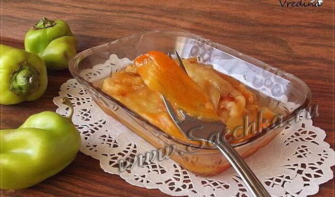 Запеченный маринованный перец