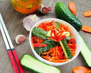 Огурцы по-корейски на зиму пальчики оближешь