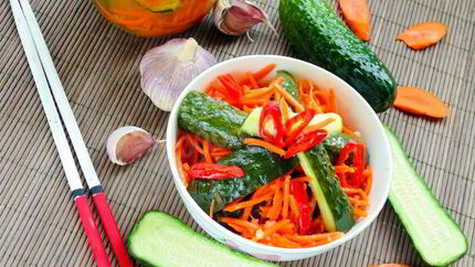 Огурцы по-корейски на зиму пальчики оближешь