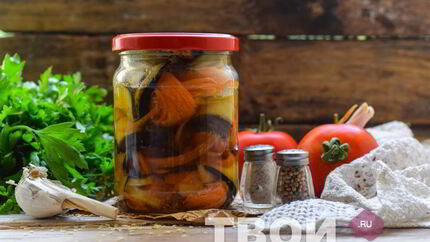 Рулетики из баклажан на зиму