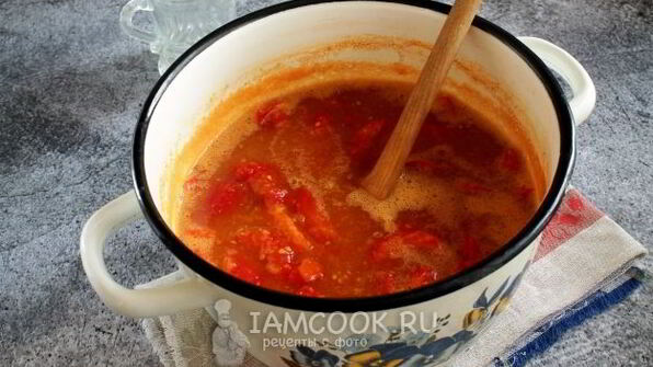 сладкий перец в помидорах без масла на зиму