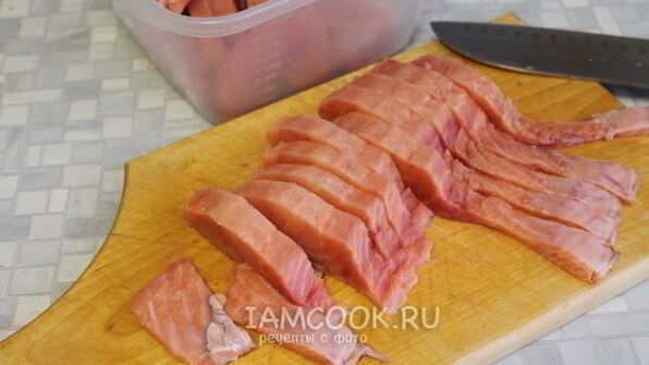 горбуша, соленая под семгу