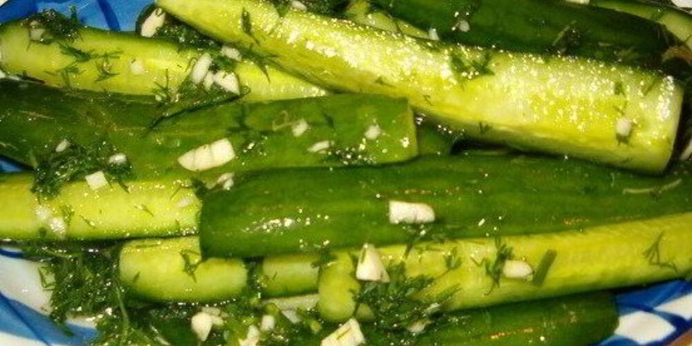 Рецепт хрустящих малосольных огурцов