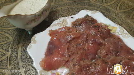 Малосоленый лосось по-скандинавски