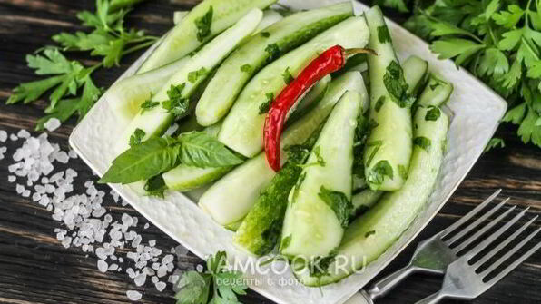 малосольные огурцы в пакете за 2 часа