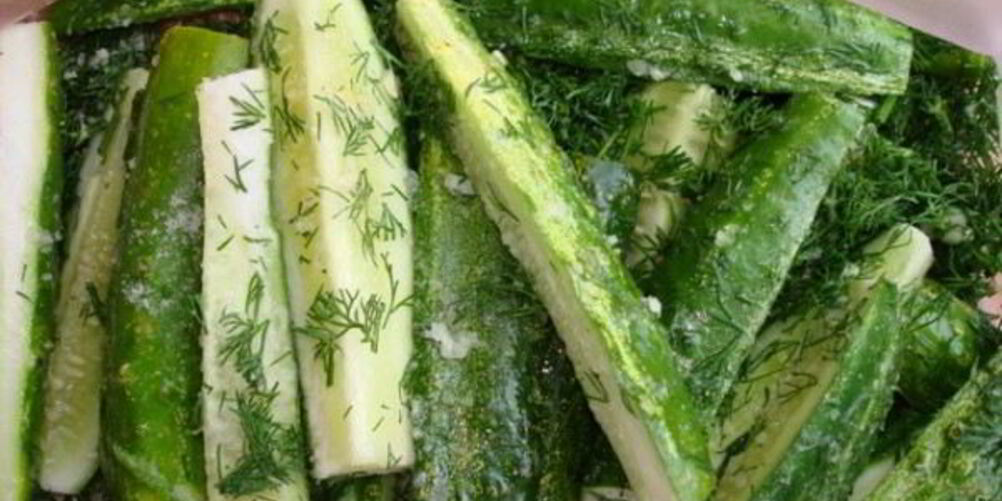 Рецепт малосольных огурцов в пакете