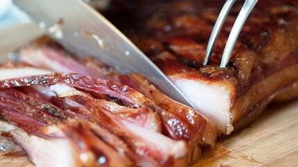 Сало в коптильне