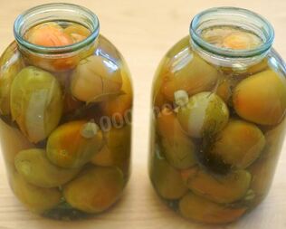 Зеленые бурые помидоры пальчики оближешь