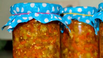 Соте из кабачков и баклажанов на зиму овощное