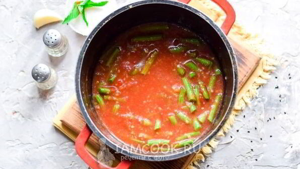 стручковая фасоль в томатном соусе на зиму