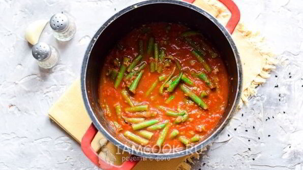 стручковая фасоль в томатном соусе на зиму