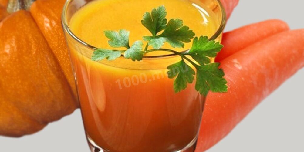 Рецепт тыквенного сока на зиму с курагой и морковью