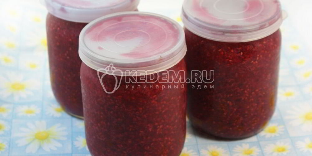 Рецепт малинового варенья без варки