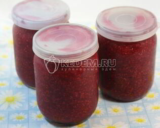 Малиновое варенье без варки