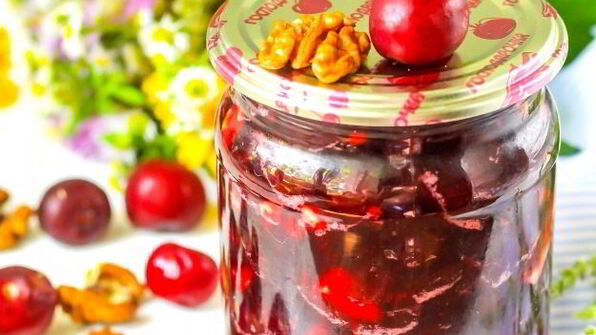 варенье из черешни с грецким орехом