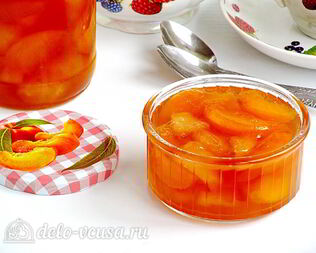 Варенье из персиков и консервированных ананасов