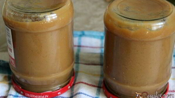 яблочное пюре с вареной сгущенкой на зиму