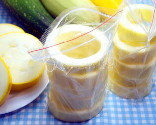 Заморозка кабачков Колечки