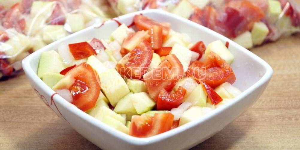 Рецепт заморозки кабачков с овощами на зиму