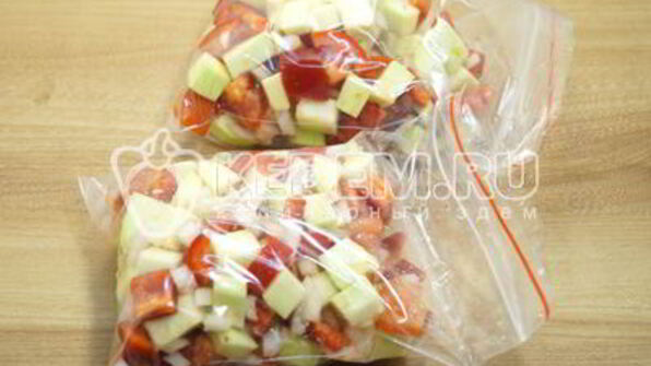 заморозка кабачков с овощами на зиму