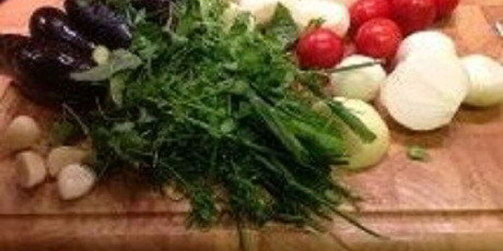 Рецепт аджапсандали с цыпленком табака